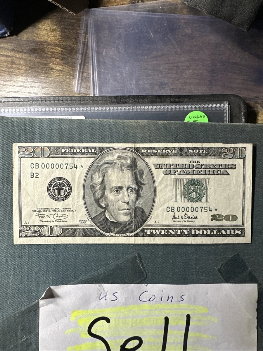 2001 $20 US Federal Reserve Small Notes for sale | eBay