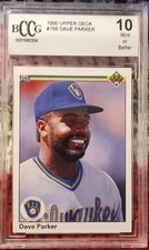 1990 Upper Deck Baseball Dave Parker #766 BGS MINT 10 L@@K!