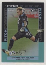 2021 Topps Chrome MLS Pitch Prodigies Aqua Refractor 29/299 Dayne St Clair h3a