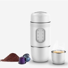 STARESSO TRAVEL Coffee Maker Mini Portable Espresso 2 in 1  Frother - White