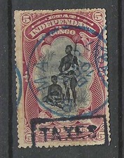BELGIAN CONGO - CONGO BELGE 1908 TAXES TX6C used