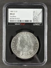 1887-O Morgan Silver Dollar NGC MS63 Better Date Vault Box