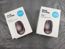 New LOT OF 2 Deal Worthy Ergonomic Wireless Mouse with Battery USB-A Connnector