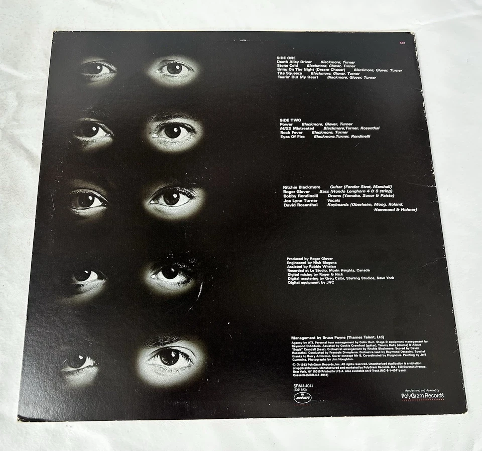 Rainbow “Straight Between The Eyes “ Vinyl LP Foto 2 de 4
