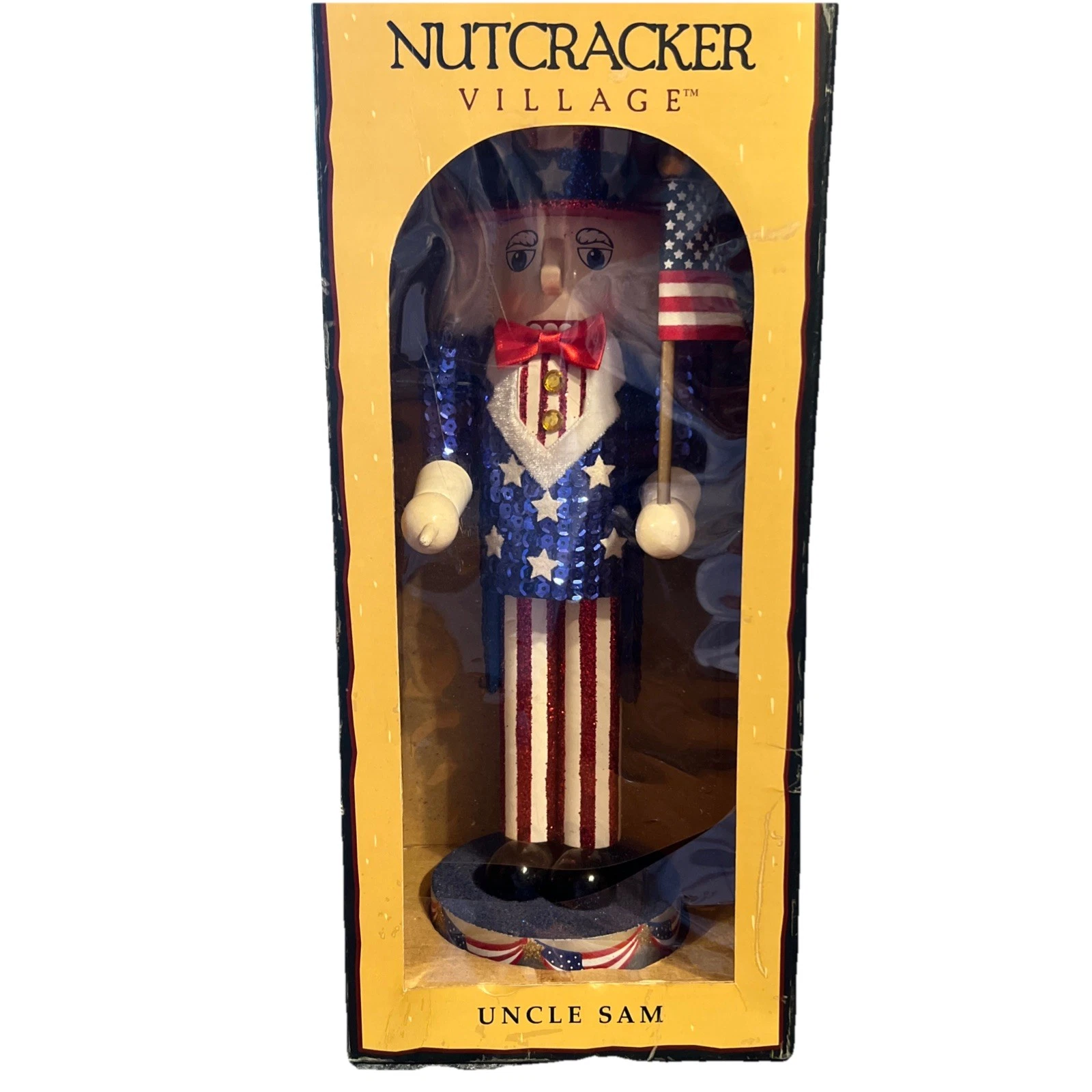 Uncle Sam Nutcracker 10th Anniversary Special Edition 12”. 4th of July wooden