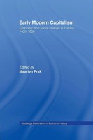 Early Modern Capitalism Economic And Social Change In Europe 1400-1800 Prak Buch