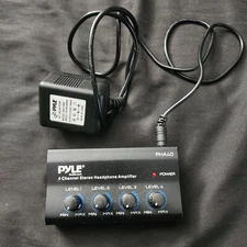 Pyle PHA40 4 Channel Stereo Headphone Amplifier