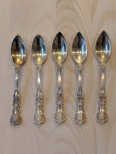 Gorham Buttercup Sterling Silver Grapefruit / Citrus Spoons No Monogram set of 5