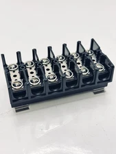 6-Position Double Row Terminal Barrier Block Clip Mount