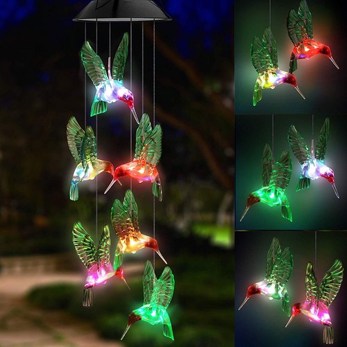 Solar Powered LED Color-Changing Wind Chime Lights Garden Yard Decor Waterproof - Picture 17 of 20