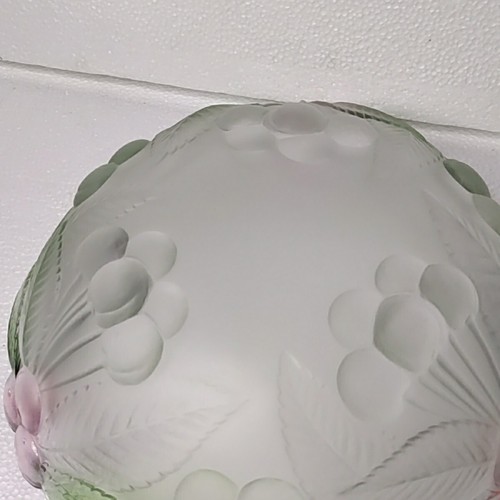 VINTAGE Mikasa Crystal Hostess Serving Bowl CHERRIES JUBILEE 9" Dia x 3" Deep - Picture 6 of 6