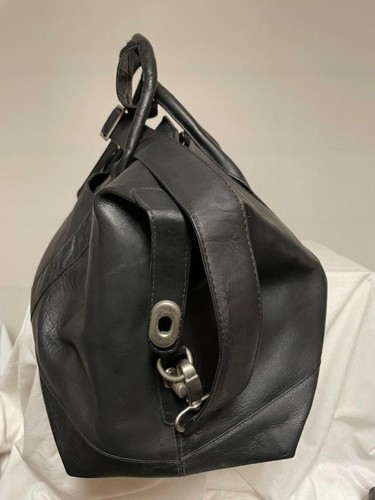 NUEVO BOLSO DE VIAJE CHARLIE CUERO COMPANY NEGRO GENUINO PREMIUM Estilo # 412 EE. UU. - Imagen 4 de 9