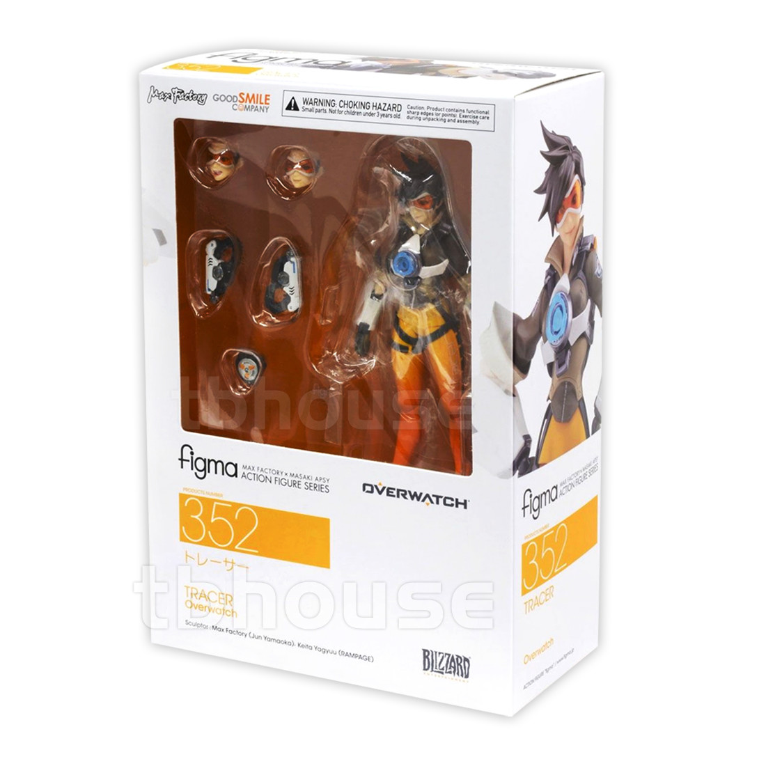 TRACER action figure OVERWATCH blizzard FIGMA company GOOD SMILE lena oxton 352