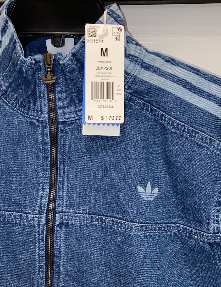 adidas アディダス　Adicolor Denim Jumpsuit adidas Originals Adicolor Denim Jumpsuit DENIM BLUE