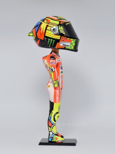 1/12 Scale Motogp Figure Valentino Rossi Standing Pose 2012 (Big Helmet). - 第 3/4 張圖片