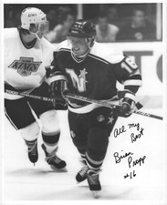 Brian Propp Autographed Signed 8x10 North Stars Photo RARE ONE OF A KIND - w/COA