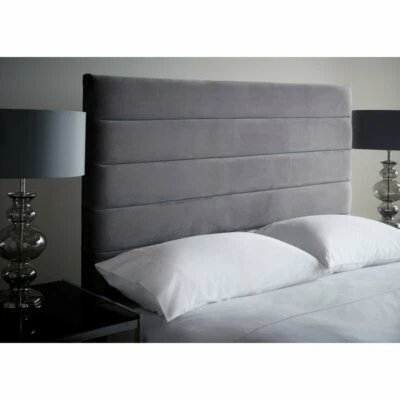 RICHMOND BEDS 51" High Plush Velvet Upholstered Horizontal Panels Floor Standing Headboard