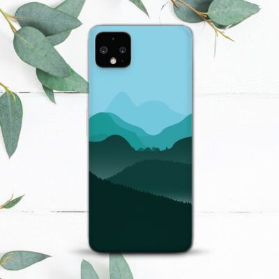 Abstract Mountains Green Blue Case For Google Pixel 2 3 3a 4 4a 5 6 7 8 XL
