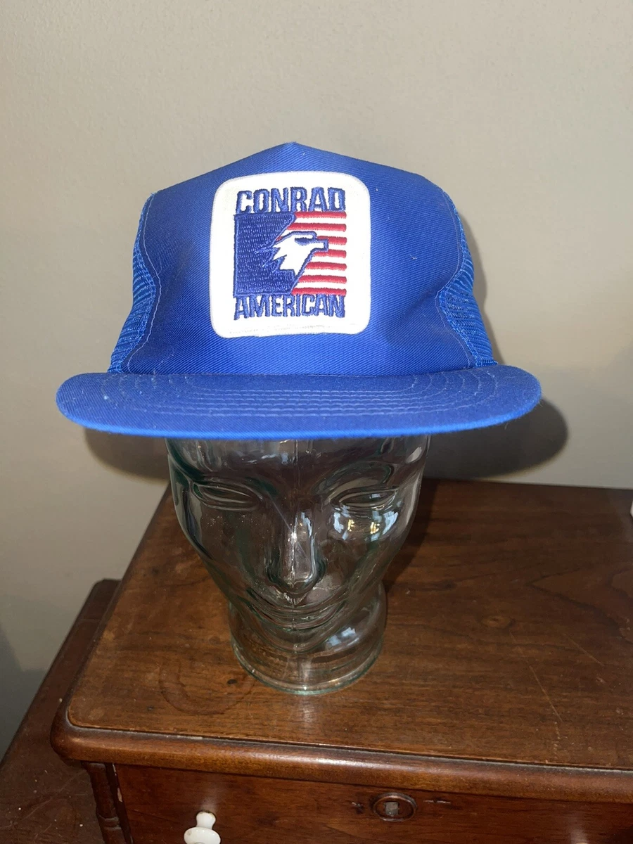 vintage Rare conrad american grain bin farm patch trucker mesh hat