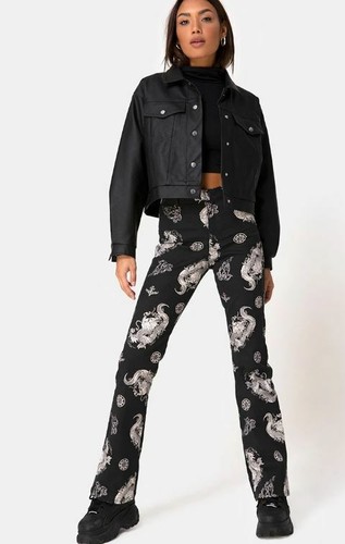 MOTEL ROCKS Zoven Trousers in Dragon 