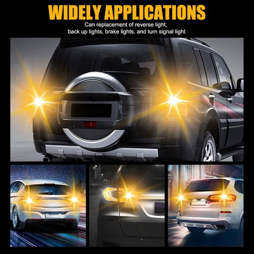 4Pcs 382 P21W BA15S LED Canbus Reverse 1156 Fog Brake Indicator Light Bulbs 12V - Picture 7 of 17