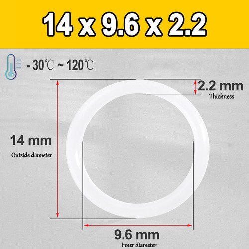 Juntas tóricas métricas de goma de silicona VMQ sellos 2,2 mm sección transversal 1,6 mm - 25,6 mm ID - Imagen 30 de 42