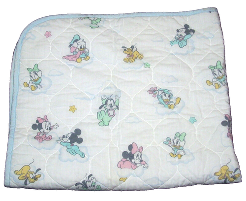 Disney Babies Mickey Minnie Daisy Goofy Donald Clouds Stars Baby Blanket