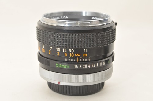 Canon 50mm f1.4 FD 'chrome nose' manual focus lens with caps, filter - REK10 - Picture 4 of 9