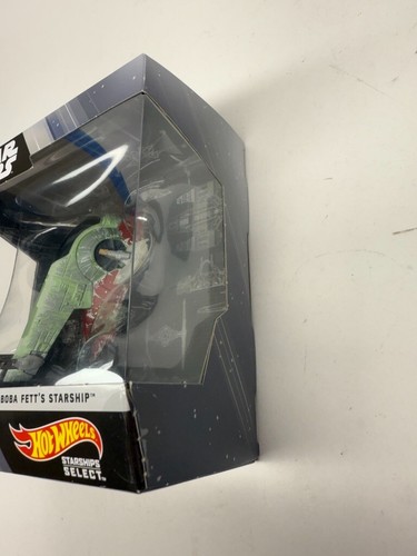 Hot Wheels Star Wars Starships Select Boba Fett's Ship Disney 1/50th Read & Save - Afbeelding 4 van 7