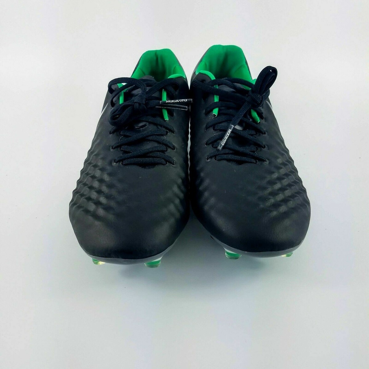 Nike Magista Opus II FG ACC Soccer Cleats - Black/Green Nike Magista Opus II FG ACC Soccer Cleats - Black/Green