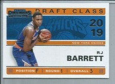 2019-20 Panini Contenders '19 Draft Class Contenders #3 RJ Barrett 