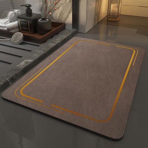 Alfombra de baño antideslizante tapete de ducha de piso secado rápido súper absorbente tierra de diatomeas - Imagen 2 de 23