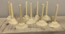 Set of 9 Vintage Christmas Candolier Single Socket Window Electric Candles