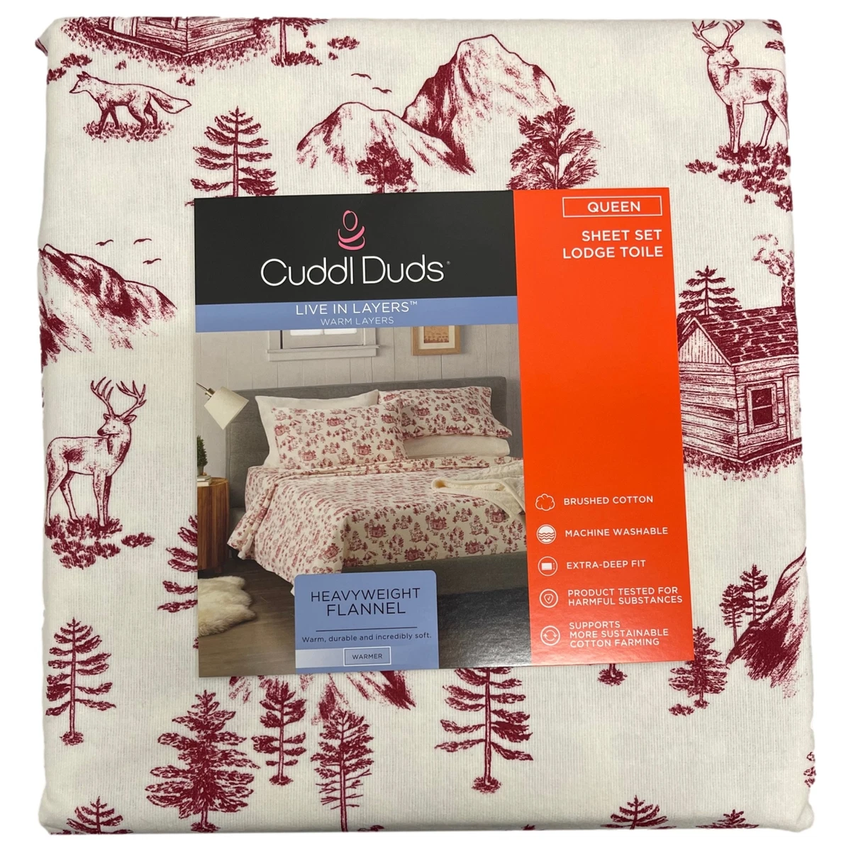 Cuddl duds flannel sheets queen deals