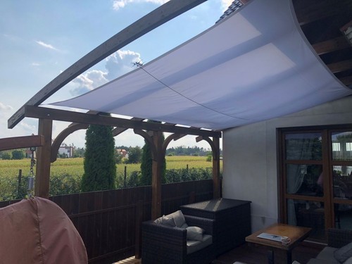 SONNENSCHIRM SEGEL TERRASSENÜBERDACHUNG WASSERDICHT MARISE SONNENSCHUTZ AUSSENGARTEN - Bild 11 von 181