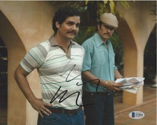 WAGNER MOURA SIGNED 'NARCOS' PABLO ESCOBAR 8x10 PHOTO 3 PROOF BECKETT COA BAS