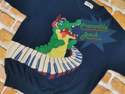 Iceberg Vintage Pullover Crocodile Rock Elton John Piano