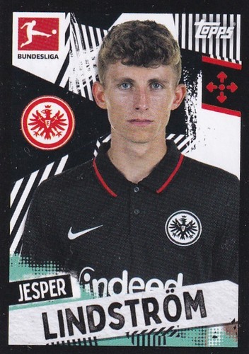 Topps Bundesliga 21/22 Adesivi Ufficiali 2021/22 No 182 Jesper Lindström Rookie