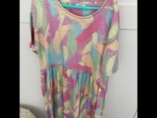 Girls NEXT 11yrs long flowing summer dress multicoloured pink,purple,blue,green