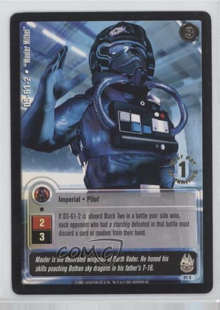 2001 Star Wars: Jedi Knights Trading Card Game 1st day Printing DS-61-2 #51 0e3 | eBay