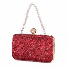 YYW Clutch Purses for Women Evening Bag Sequins Beaded Party Handbag Wedding ...