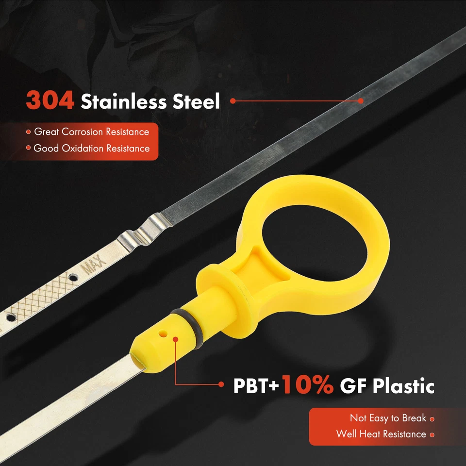 Varilla de medición de aceite de motor amarilla para Mazda CX-7 2007-2012 3 2007-2013 6 2006-2007 2,3 L Foto 3 de 4