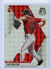 2021 Panini Mosaic Baseball White Mosaic Prizm Rookie #31 Zac Gallen #10/25