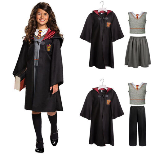 Dziecko Harry Potter Hermiona Granger Gryffindor Mundur Cosplay Kostium Stroje ב‎ - Zdjęcie 1 z 14