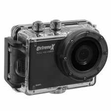 MiGear Extreme X 1080p BLACK Wifi Action Camera Bundle with Waterproof Case 12MP