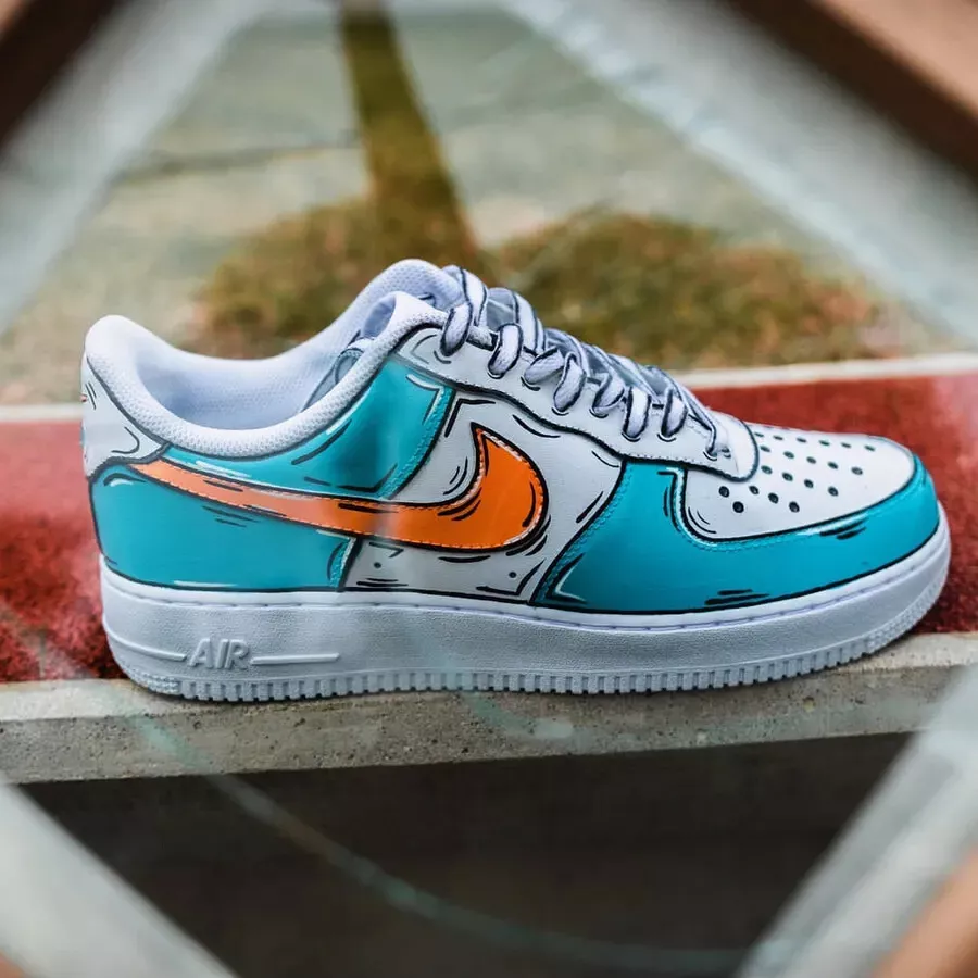 Nike Air Force 1 '07 LV8 White/University Blue/Safety Orange