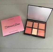 Wingme Ethereal Rose Face and Eye Palette Light Medium Eye Shadow Blush Coquette