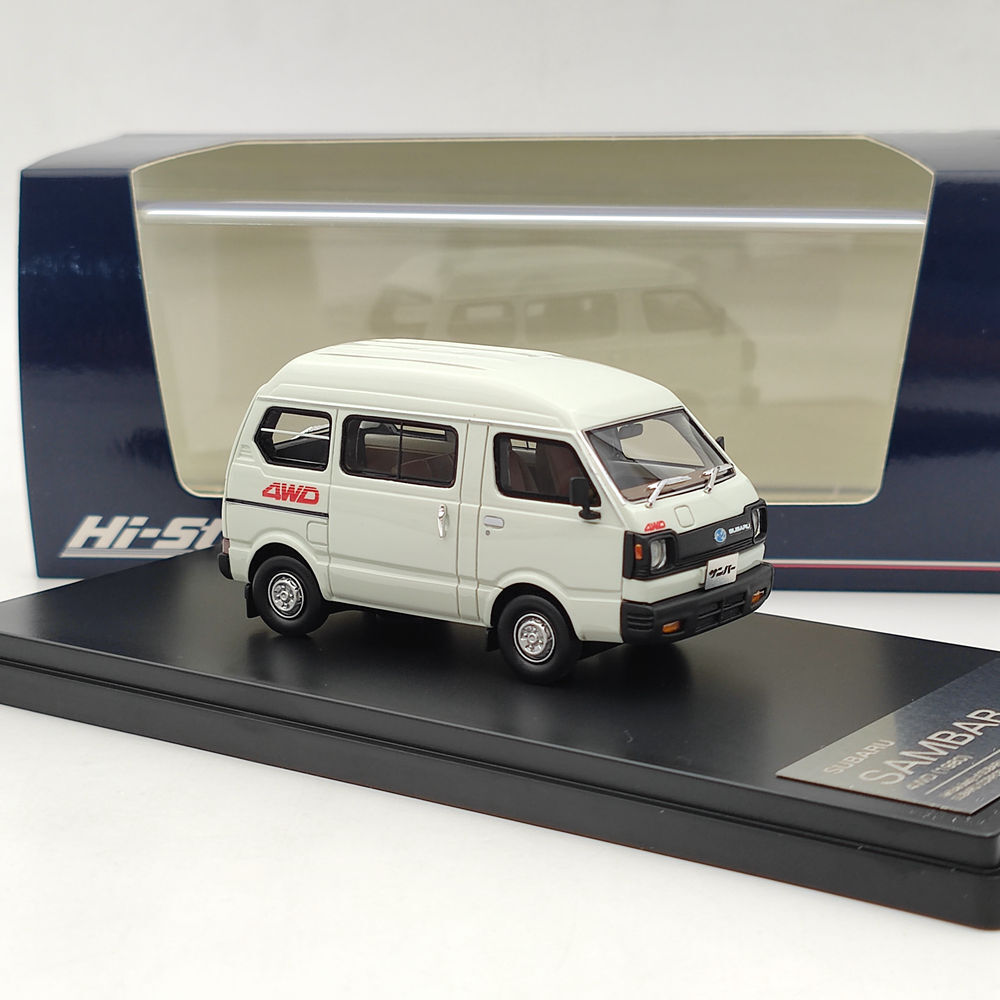 Hi-Story SUBARU SAMBAR ホワイト 1/64 Hi-Story 1/43 Subaru SAMBAR 4WD 1980 White HS340WH Resin