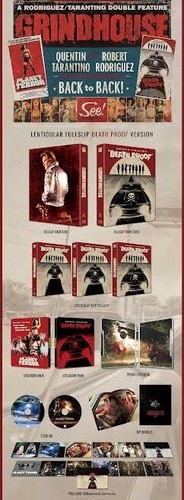 Grindhouse Planet Terror Death Proof Lenticular A SteelBook Blu-ray Nova Media - Picture 10 of 10