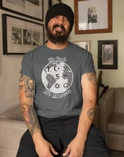 No Gods No Masters Atheist World T-Shirt Anarchy Punk Protest Mens Softstyle Tee